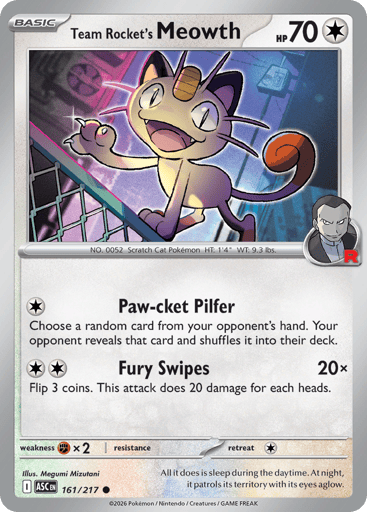 Team Rocket's Meowth - 161/217
