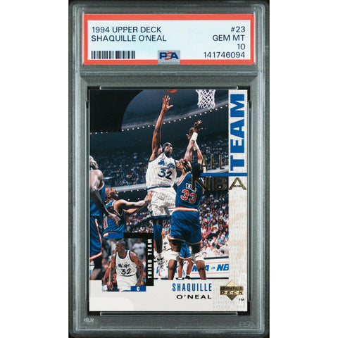 1994 UPPER DECK UPPER DECK SHAQUILLE O'NEAL 23 PSA 10