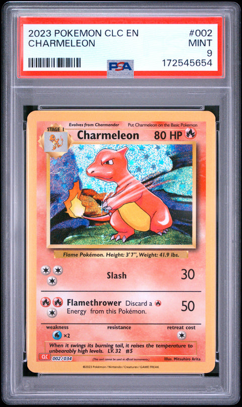 2023 POKEMON CHARMELEON 002 PSA 9