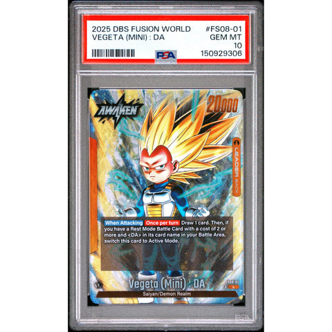 2025 DRAGON BALL VEGETA (MINI) : DA FS08-01 PSA 10