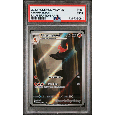 2023 POKEMON 151 CHARMELEON ILLUSTRATION RARE 169/165 PSA 9