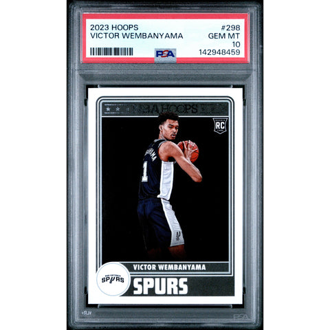 2023 PANINI PANINI NBA HOOPS VICTOR WEMBANYAMA 298 PSA 10