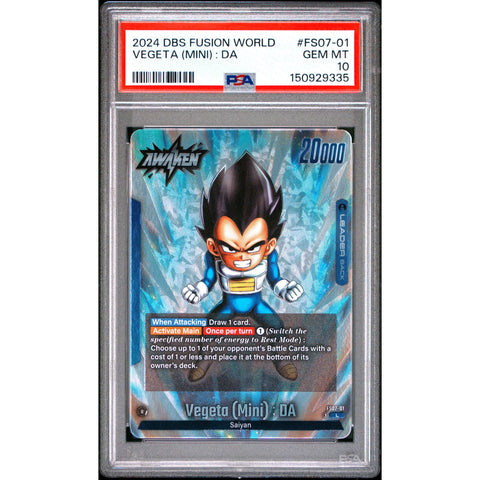 2024 DRAGON BALL VEGETA (MINI) : DA FS07-01/97 PSA 10