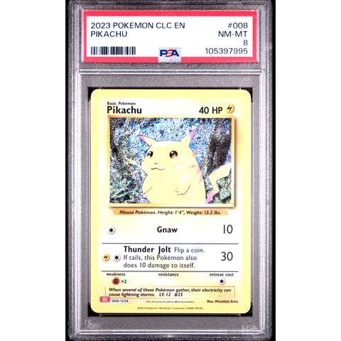 2023 POKEMON CLASSIC COLLECTION PIKACHU 008/034 PSA 8