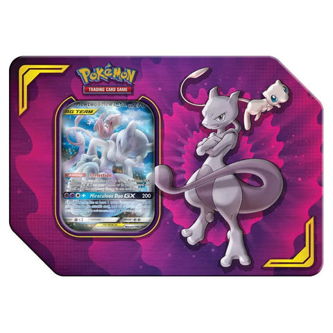 Pokemon TCG: Power Partnership Mewtwo & Mew-GX Tin