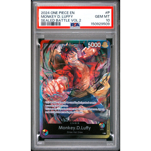 2024 ONE PIECE ONE PIECE PROMOS MONKEY D. LUFFY SEALED BATTLE VOL.2 P PSA 10