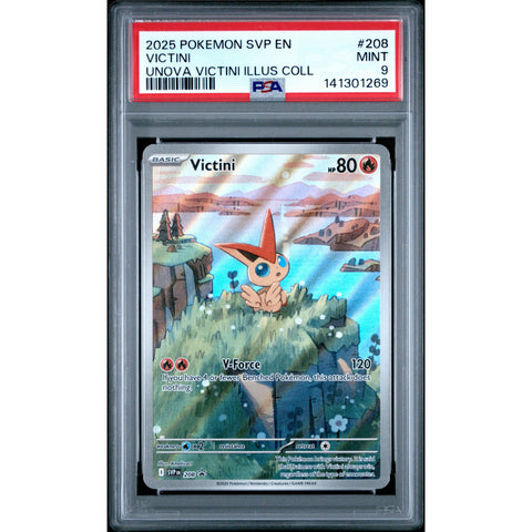 2025 POKEMON VICTINI UNOVA ILLUSTRATION COLLECTION 208 PSA 9