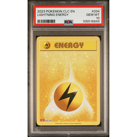 2023 POKEMON CLASSIC COLLECTION LIGHTNING ENERGY 034/034 PSA 10