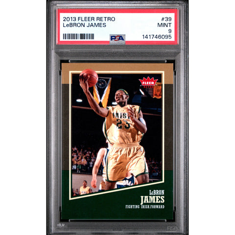 2013 FLEER FLEER RETRO LEBRON JAMES 39 PSA 9