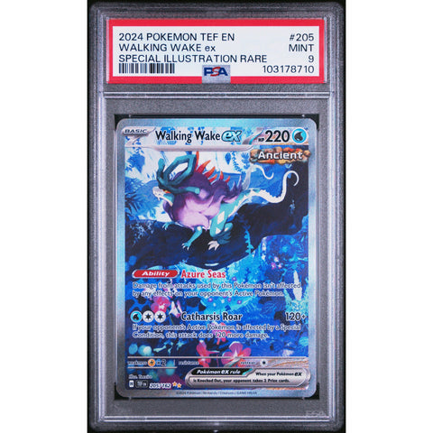 2024 POKEMON TEMPORAL FORCES WALKING WAKE SIR 205/162 PSA 9