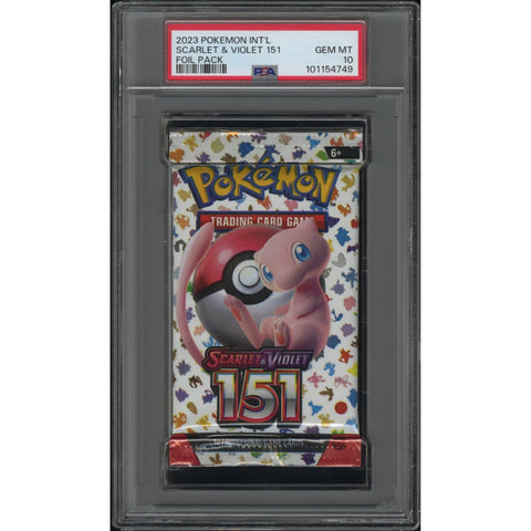 2023 POKEMON INT'L SCARLET & VIOLET 151 BOOSTER PACK PSA 10