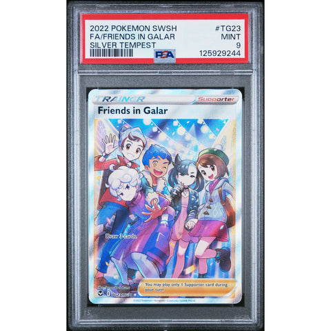 2022 POKEMON SILVER TEMPEST FRIENDS IN GALAR TG23/TG30 PSA 9