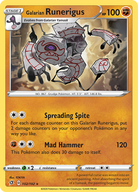 Galarian Runerigus - 102/192