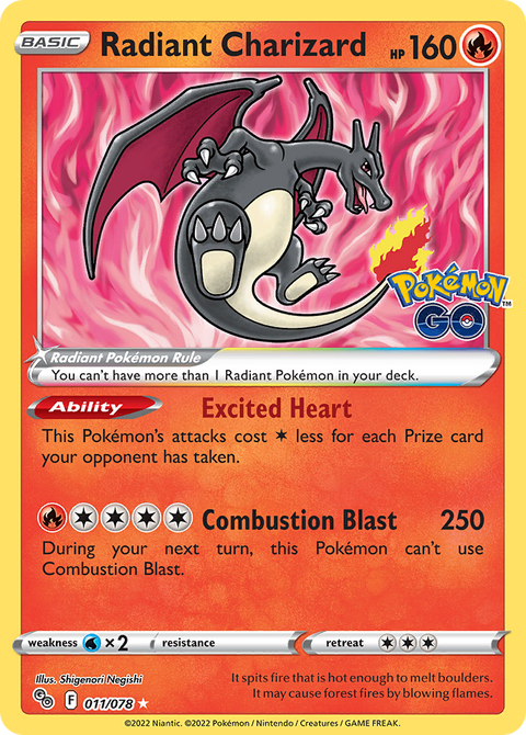 Radiant Charizard - 011/078