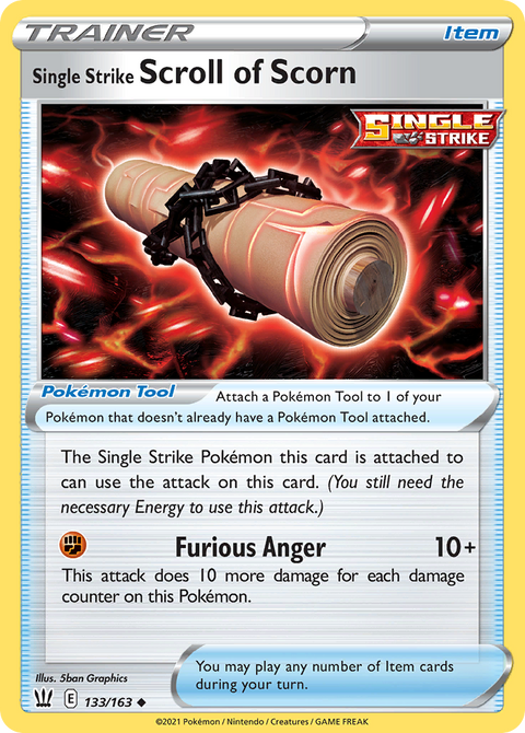 Single Strike Scroll of Scorn - 133/163