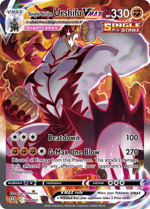 Single Strike Urshifu VMAX - 168/163