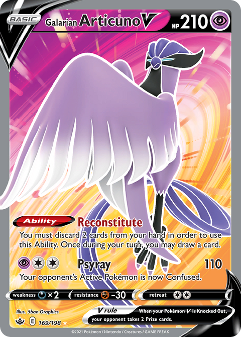 Galarian Articuno V - 169/198