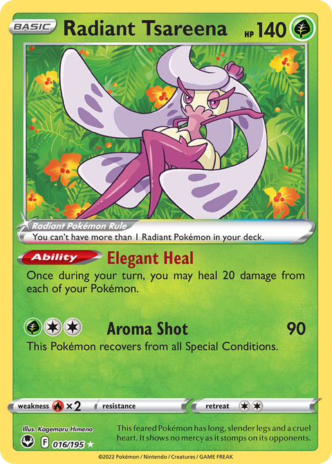Radiant Tsareena - 016/195