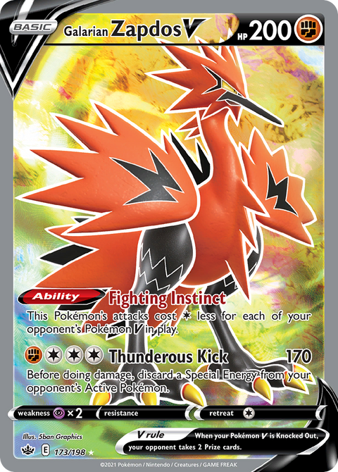 Galarian Zapdos V - 173/198