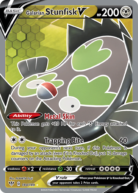 Galarian Stunfisk V - 184/189
