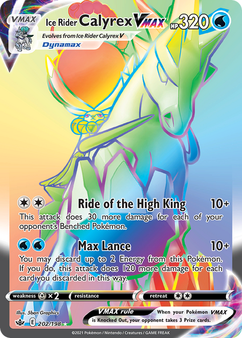 Ice Rider Calyrex VMAX - 202/198