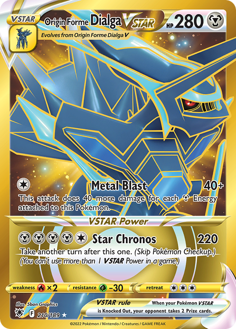 Origin Forme Dialga VSTAR - 210/189