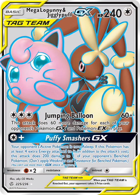 Mega Lopunny & Jigglypuff GX - 225/236