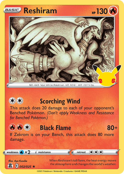 Reshiram - 002/025