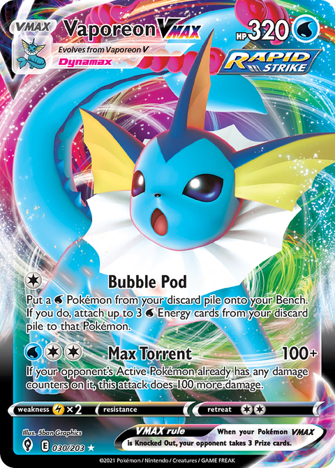 Vaporeon VMAX - 030/203