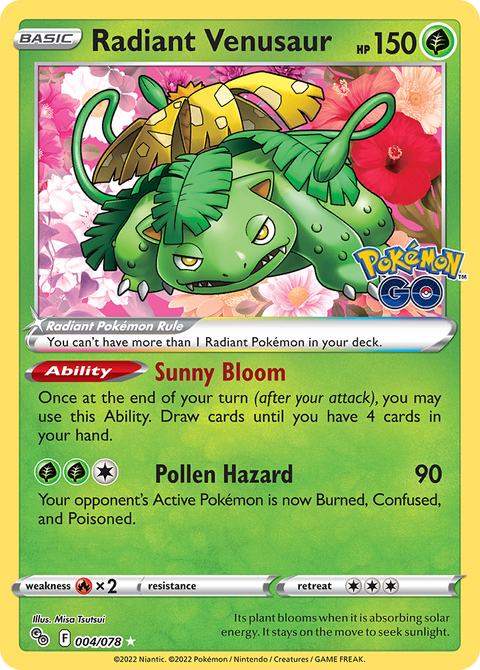 Radiant Venusaur - 004/078