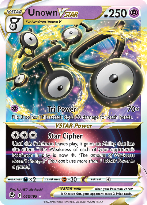 Unown VSTAR - 066/195
