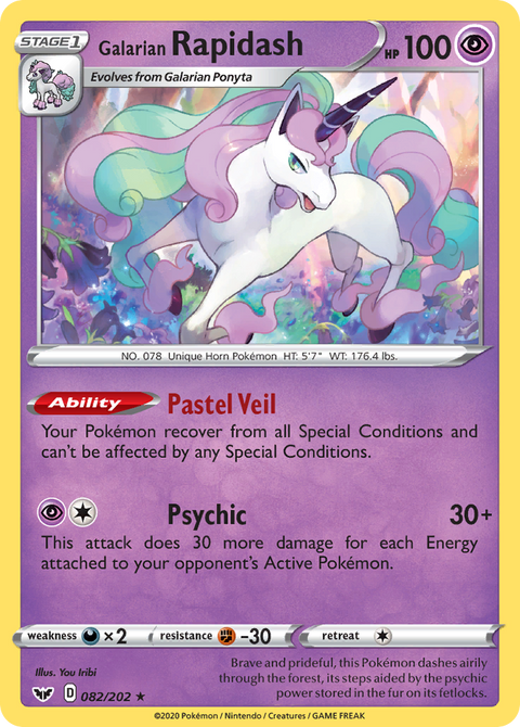 Galarian Rapidash - 082/202