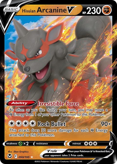 Hisuian Arcanine V - 090/195