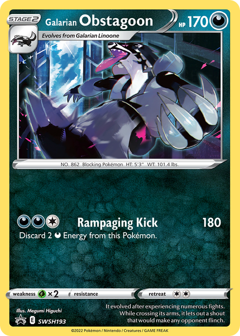 Galarian Obstagoon - SWSH193