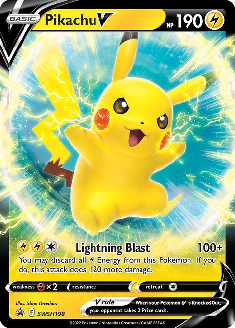 Pikachu V - SWSH198