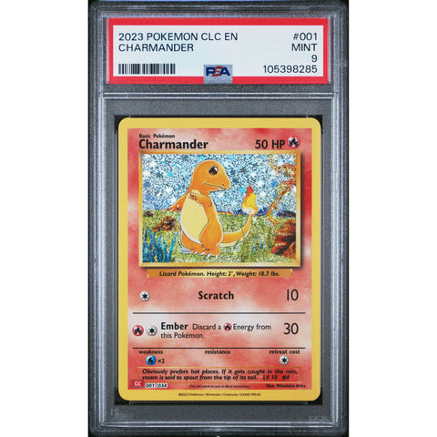 2023 POKEMON CLASSIC COLLECTION CHARMANDER 001/034 PSA 9