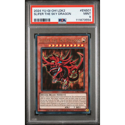 2024 YU-GI-OH LEGENDARY DECKS II SLIFER THE SKY DRAGON ENS01 PSA 9 Kollecter 2024 YU-GI-OH LEGENDARY DECKS II SLIFER THE SKY DRAGON ENS01 PSA 9 Kollecter