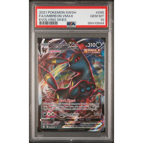 2021 POKEMON EVOLVING SKIES UMBREON VMAX 095/203 PSA 10