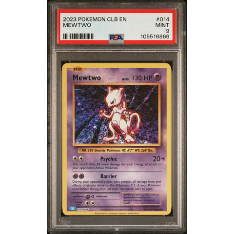 2023 POKEMON CLASSIC COLLECTION MEWTWO 014/034 PSA 9