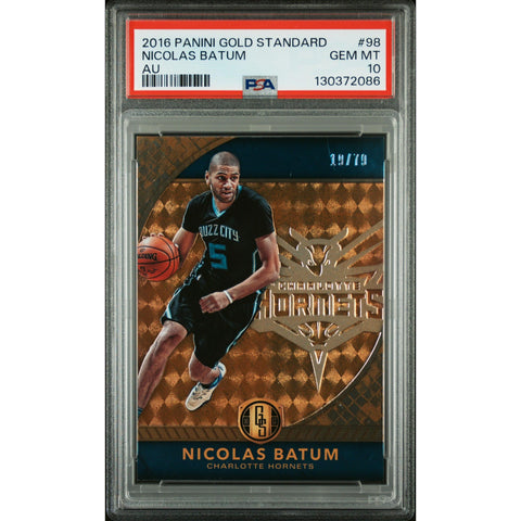 2016 PANINI PANINI GOLD STANDARD NICOLAS BATUM AU 98 PSA 10