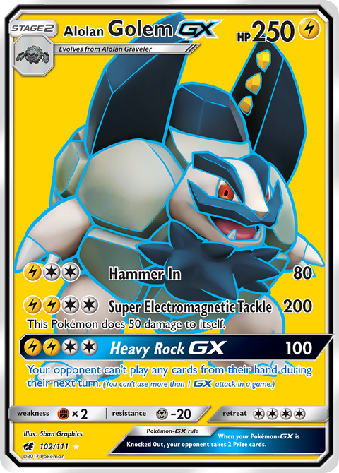 Alolan Golem GX - 102/111