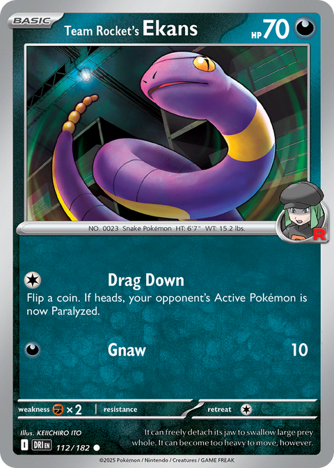 Team Rocket's Ekans - 112/182