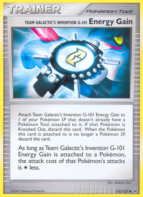 Team Galactic's Invention G-101 Energy Gain - 116/127