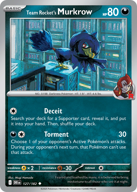 Team Rocket's Murkrow - 127/182
