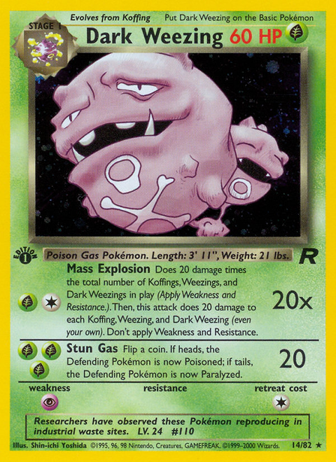 Dark Weezing - 14/82 (1st Edition)