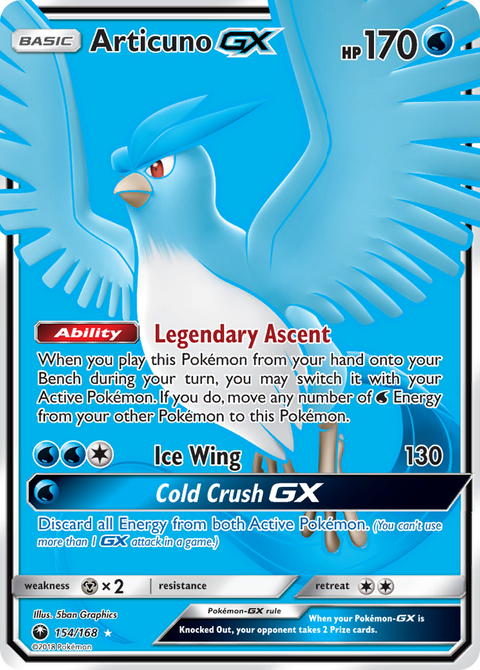 Articuno GX - 154/168