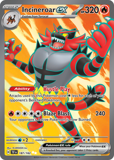 Incineroar EX - 187/162