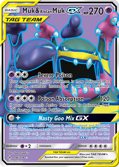 Muk & Alolan Muk Tag Team GX - 196/214