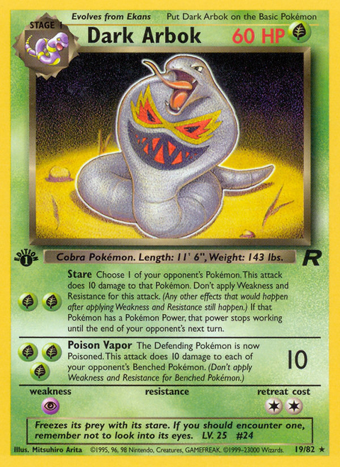 Dark Arbok - 19/82 (1st Edition)