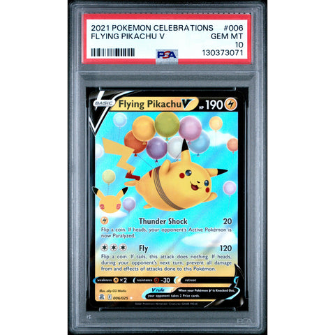 2021 POKEMON CELEBRATIONS FLYING PIKACHU 006/025 PSA 10